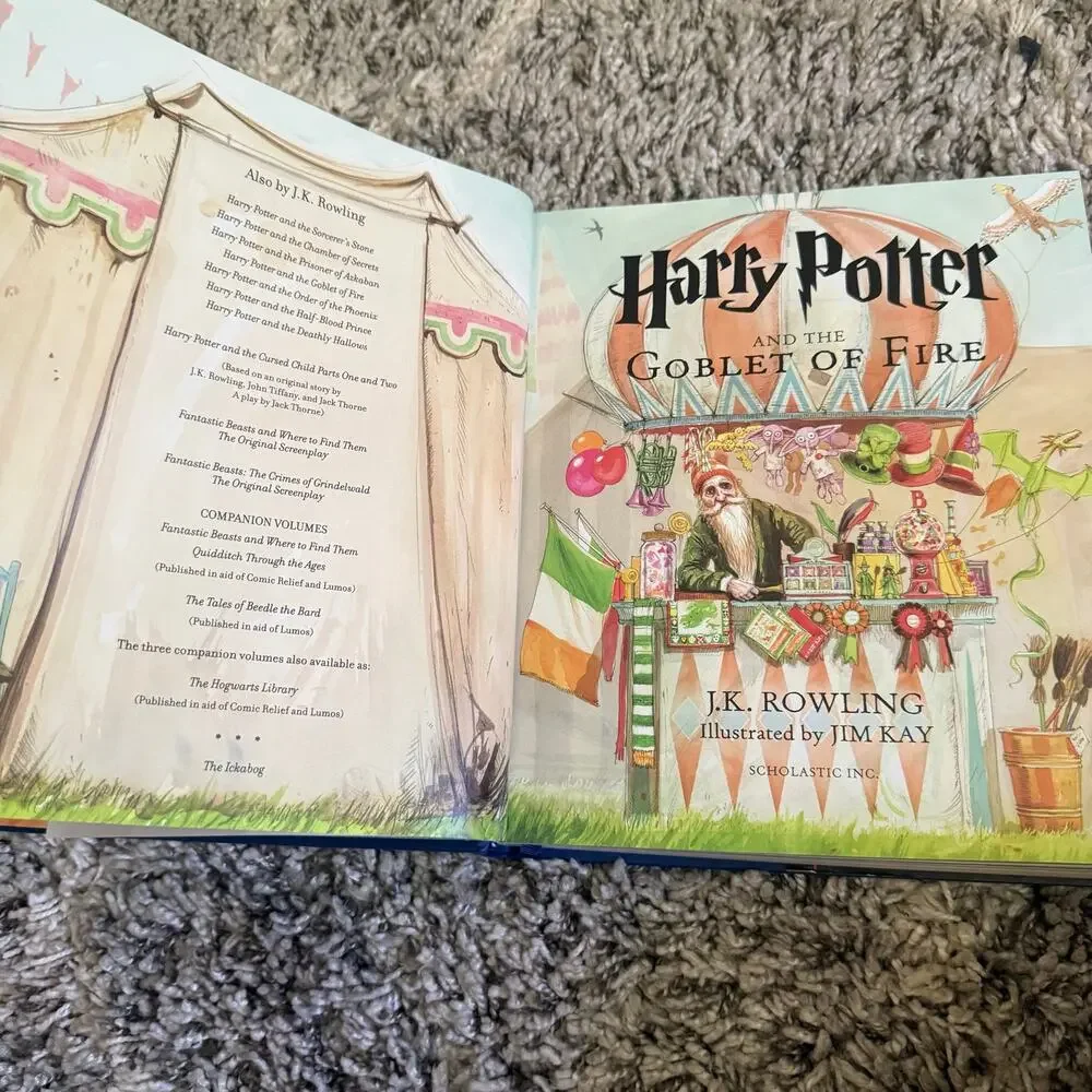 Harry Potter Goblet of Fire Hardcover Illustrated Oversized J.K. Rowling Jim Kay